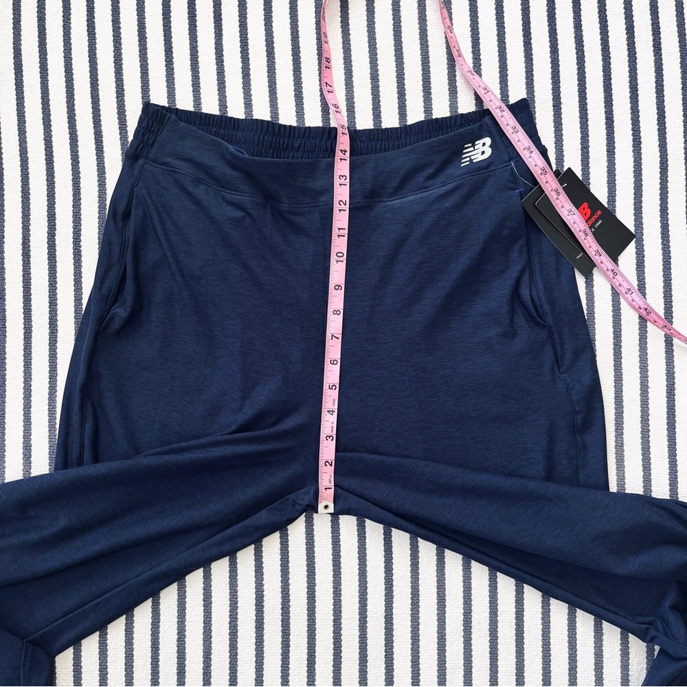 New Balance x Isaac Mizrahi Live Navy Space Dyed Speed Jogger Pants Large - Picture 7 of 11
